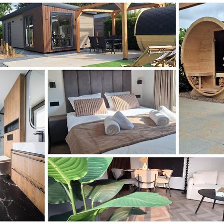 'Relax Lodge Sea' - Wellness Lodge In Zeeland - Private Sauna - Airco - Garden - Outdoor Swimming Pool - Free Wifi, Towels & Bed Linen Heinkenszand Buitenkant foto