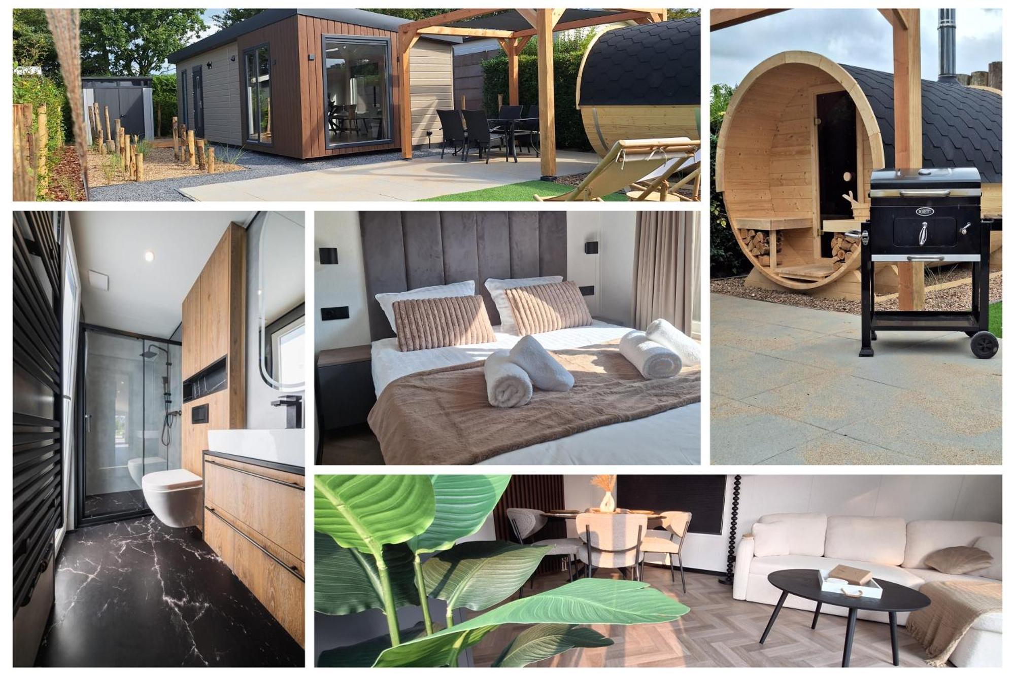 'Relax Lodge Sea' - Wellness Lodge In Zeeland - Private Sauna - Airco - Garden - Outdoor Swimming Pool - Free Wifi, Towels & Bed Linen Heinkenszand Buitenkant foto