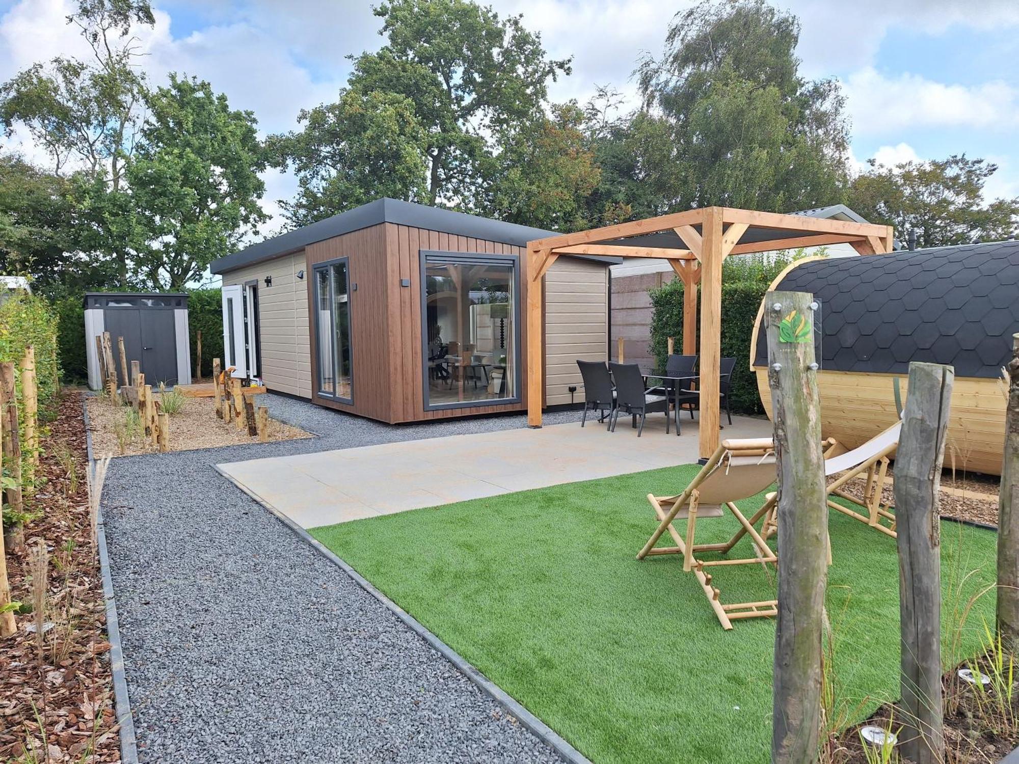 'Relax Lodge Sea' - Wellness Lodge In Zeeland - Private Sauna - Airco - Garden - Outdoor Swimming Pool - Free Wifi, Towels & Bed Linen Heinkenszand Buitenkant foto